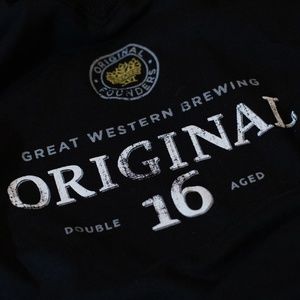 Great Western Brewing Black V Neck Graphic T-Shirt